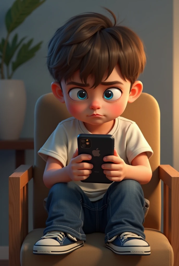 ( male character) a young boy animated film in the Disney Pixar style, high qualiy, best quality , pretty face dark skin, short and straight hair , beautiful eyebrow , wears black shirt , wears a cap backwards, is messing around on the computer in his room, on the mailbox screen , hands on keyboard  , viewed from the front of the computer, facial expression of shock on the face, scared, wide eyes and open mouth 