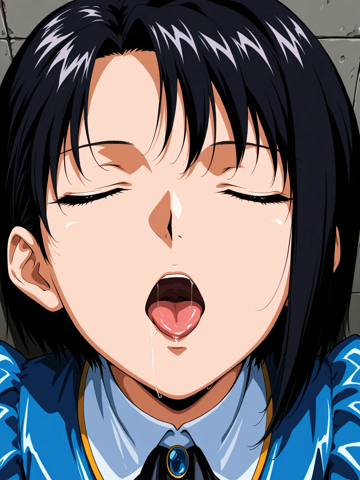 {1 skinny school girl}, (((school uniform))), nsfw, sitting on floor, (((crying face))), ((gangbang)), ((((cum))))