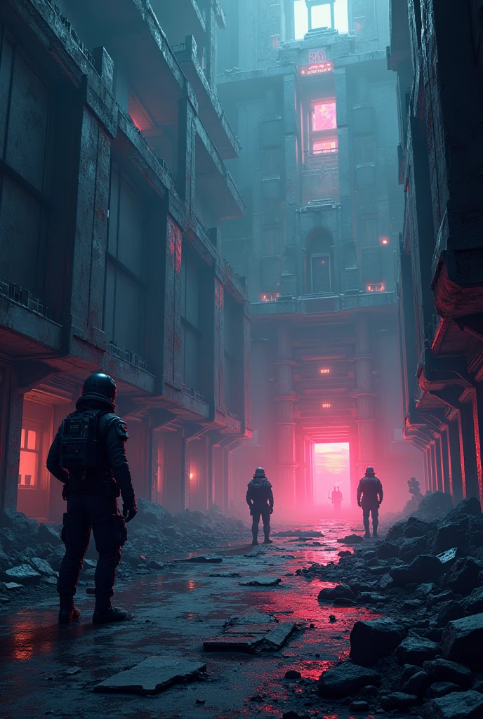 scenery, Tonalism, cyberpunk, Effulgent, Frustum Culling, REDengine engine, Eerie, Digital Illustration, Impressionism Art