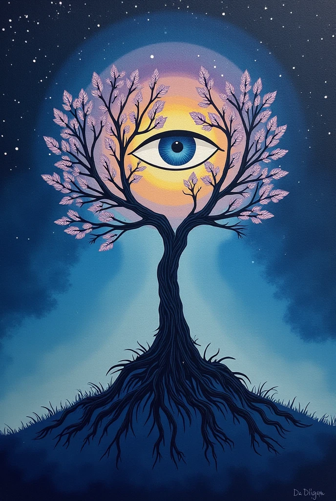 A painting,The Holy Grail of Brain Tree Eyes, Alex Gray Art, highly detailed Fantasy Art, Alex Gray and Tim Hildebrandt, psychedelic artwork, Alex Gray's style, Fantasy Art style, The Third Eye, alex grey style, Fantasy Art, dmt goddess, Chris Dale, Third Eye Vision, DMT art