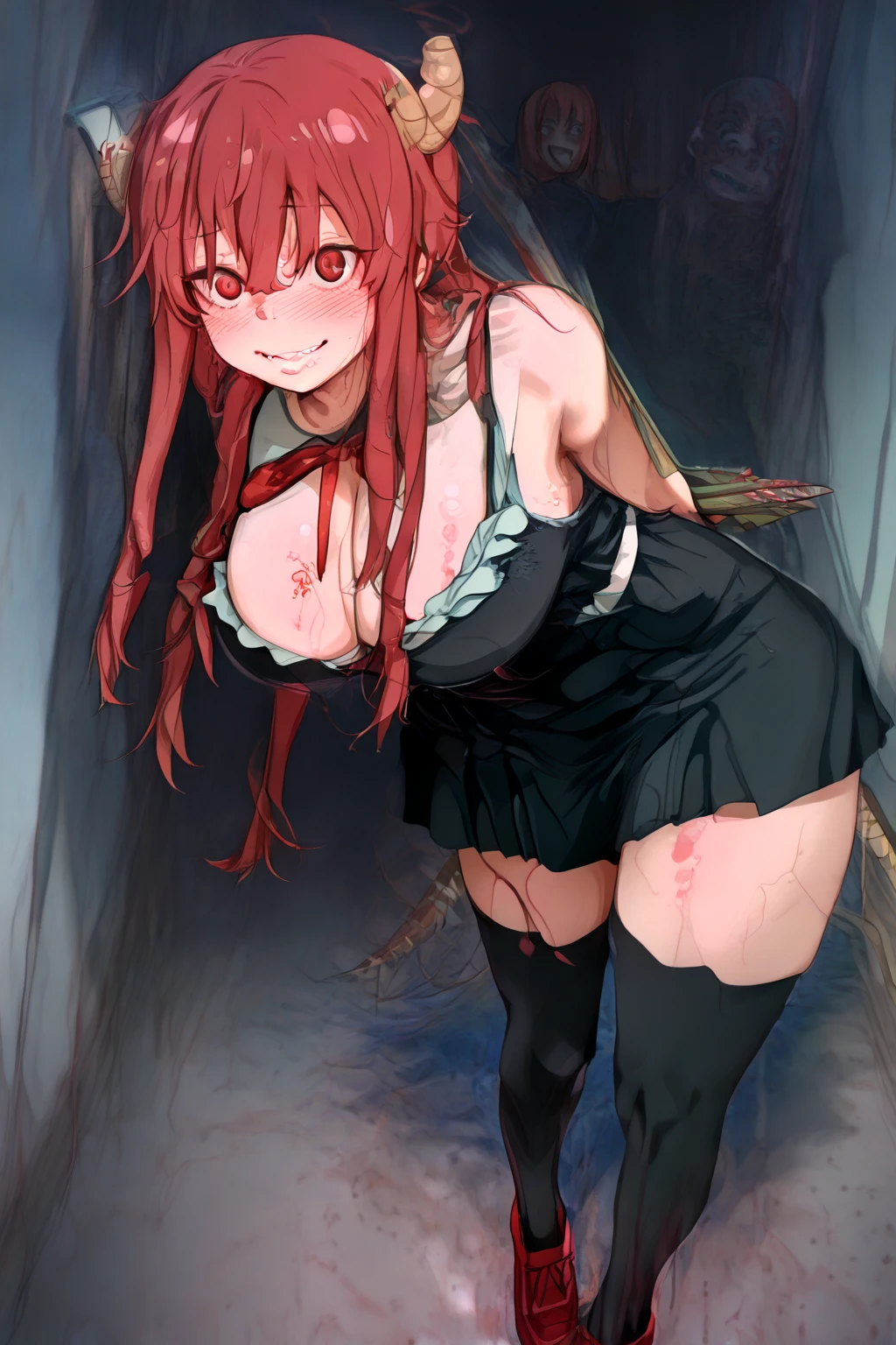 Anime. 1 Girl. Cute girl. Mermaid. Slave. Clumsy. Blonde. Long hair. Blue eyes. Beautiful eyes. Perfect eyes. Expressive eyes. Ideal face. Snotty nose. 16 years. Big breasts. Beautiful breasts. Mermaid ears. Cold. Allergy. Runny nose. Snot. Snot flows from the nose. Temperature. Blush. Wants to sneeze. I have to sneeze.
Strong, desperate desire to sneeze. Sneezes. Urinary incontinence. Hands on crotch. He squeezes his crotch tightly. Wants to pee. I need to pee. A strong, desperate urge to pee. Pissing herself. Pissing to himself. Pees on the floor. She peed herself. No panties. Urine runs down my thighs. A puddle of urine on the floor. Sits in a puddle of urine. Sits on the floor. Sits in a cage. Sits and eats the fish. Sits in the slave market. Ideal anatomical body. Mermaid body. The whole body is covered in scars. Mermaid tail instead of legs. Fins on the hips. Gills on the neck. Webbing between the fingers. Dirty tunic. Torn tunic. Slave collar. Shackles. Sitting. Full height. Fantasy. City. Street. Slave market. Cell. Many people. Beautiful character design. Shiny skin. Full body. nsfw. Scat. Official art. Extremely detailed CG Unity 8k wallpaper. Ideal lighting. Ultra high resolution 4K. Super detailed 8K. A high resolution.