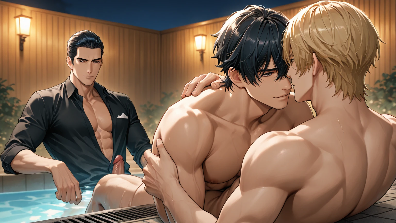 abs 23years-old (((warrior))) (black)-(hair)-(manly)-1(guy),multiple males,NSFW,latex high sleeveless,brief swimmer,bara,(((midnight))) park bench,yaoi,bl,wet,sweat,steam,((blush)),((in heat)),tears,open mouth,drooling,masterpiece,(((shiny)))-(dark skin),looking another,score_9, score_8_up, score_7_up, best quality, official art, official style, anime_caption, game cg, megami magazine, source_anime,male squirting,(((netorare))),pubic indecency,(darkskin)-(fat)-(man),BDSM,face to face,(((erection nipple))),kiss hug handjob,mmm,multiple males,((gangbang)),((forced partners)) anal sex,grab leash,prostate milking,CMNM,discipline,male pubic stubble,pectorals,fellatio,blowjob,(((cum on body))),raven(fire emblem:the blazing blade),latex (thong),hunk,,student, uoy, thon, fyx