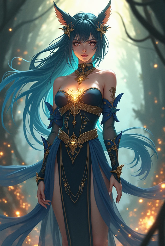Draw Furina from Genshin impact