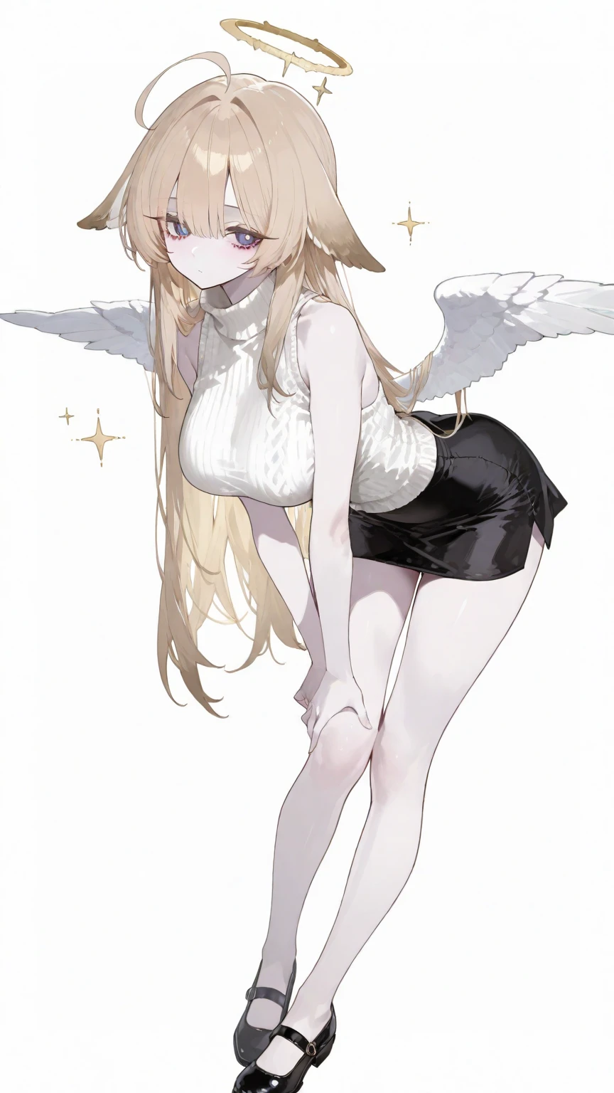 1girl,solo, detailed eyes, smile, perfect face, urban area , glasses, angel girl, oni,full body, blonde hair, pale skin , halo ,wings, medium breasts, very long hair, whit dress,
<lora:KelvinHiuArtist-20:0.9>, KelvinHiuArtist ,flat colors, ,sketch,