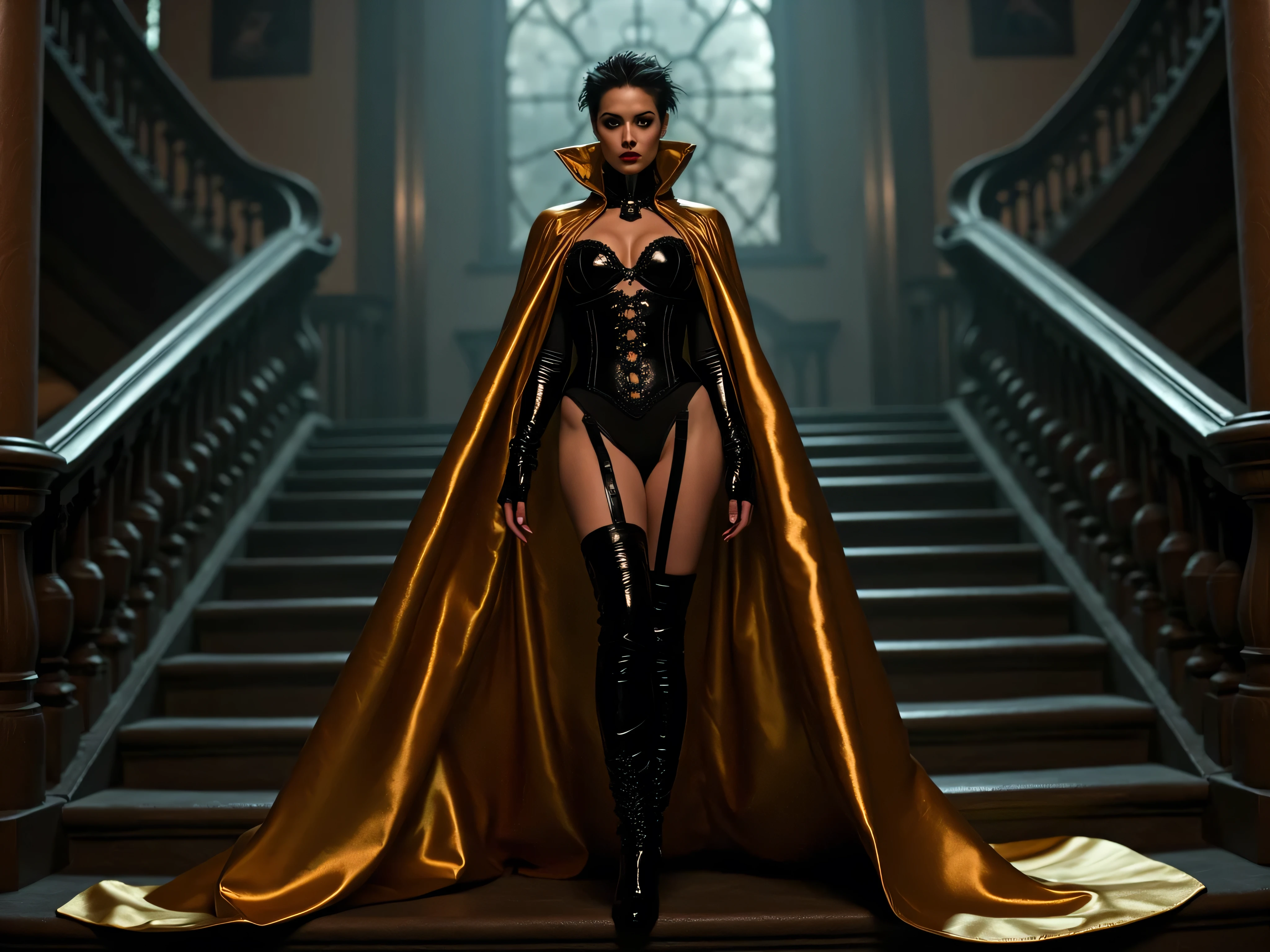 ((African dark peau, very deep ebony peau)), qui est dans ca piscine ((Its beauty is undeniable)), ((Excited cute face)), ((Hyper detailed perfect eyes,)), ((pose mignonne)), (chatte), ((attractive )), sexy, (( Tight knit shirt, short court sexy)), ((Cheveux afro longs bouclés africains en queue de cheval,)), (( peau)), ((debout, vue de face)), ((toucher ses propres jambes dans une pose sexy)), Piscine, Synthetic image with sharp focus, photoRealistic, high detail, Realistic, chef-d'artwork, absurdes, Best quality, hdr, High quality, HD, Extremely detailed, Fond d'8k screen, Intricate details, 8K UHD, Full HD, (Realistic photo:1.2), Contraste, intense lighting, Cinematic lighting, natural lighting, hard light, backlight, Illumination globale, occlusion ambiante