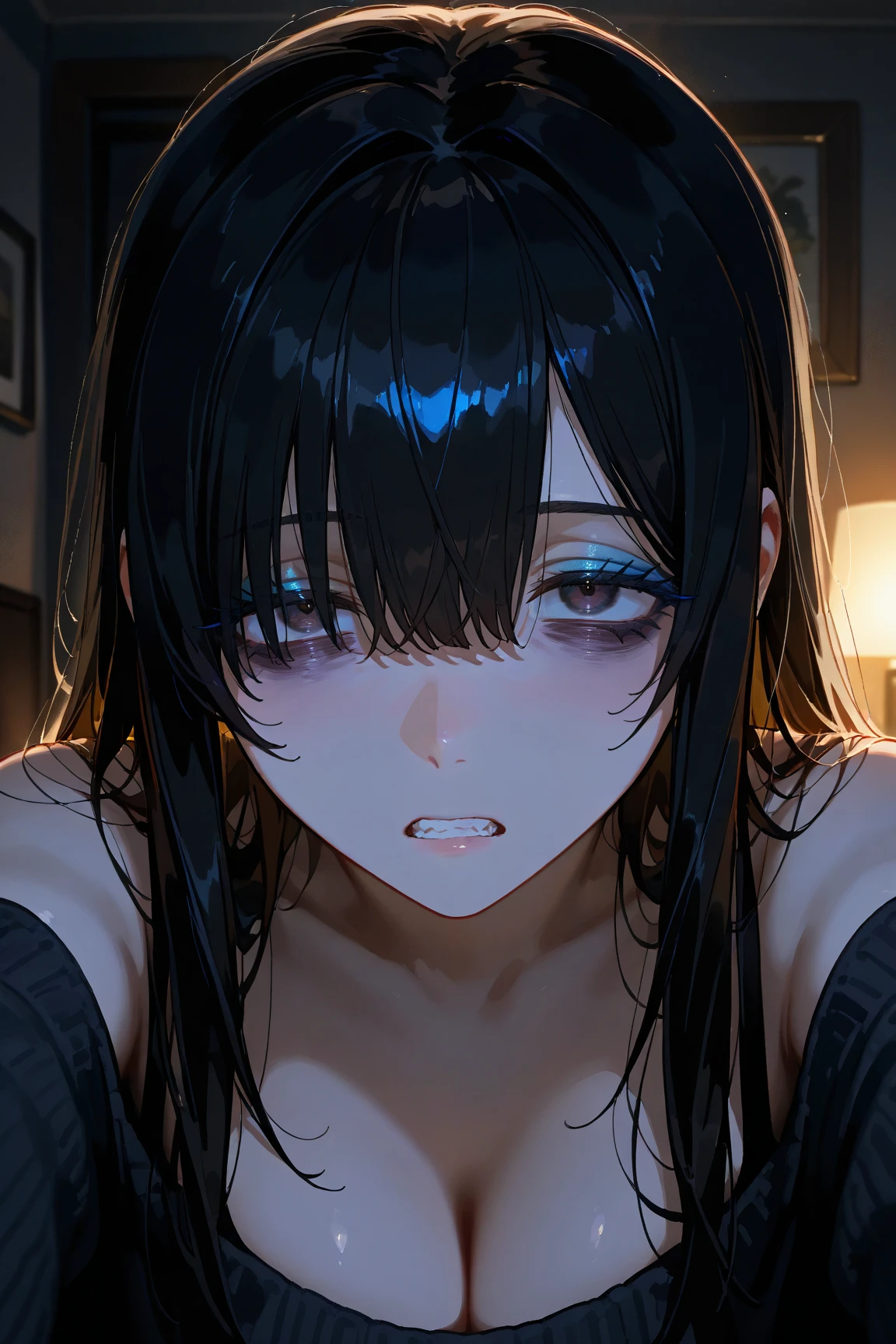 high resolution、Yotsuya Miko, some, Horror \(theme\), Ghost, Dark aura, iris, Cowboy Shot, School uniform, School, corridor,, masterpiece, Highest quality, Very detailed、rape、Sex、Creampie、Dorsal position、Ghostがを後ろから犯す、climax、Stylish、fear、Crying face、おっぱいを揉むGhost、Molester、Blowjob
