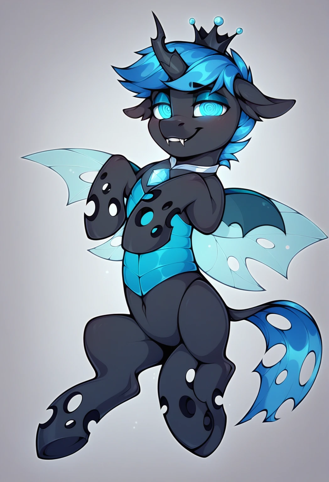 Furry Chibi femboy, big wide hips, Wings ,