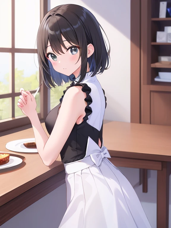 Photorealistic、Highest quality、Highest Resolution、Highest quality、8K、1人のBeautiful woman、Beautiful woman、Beautiful woman、Bob Cut Hair、celebration、Party、cracker、Looks happy、