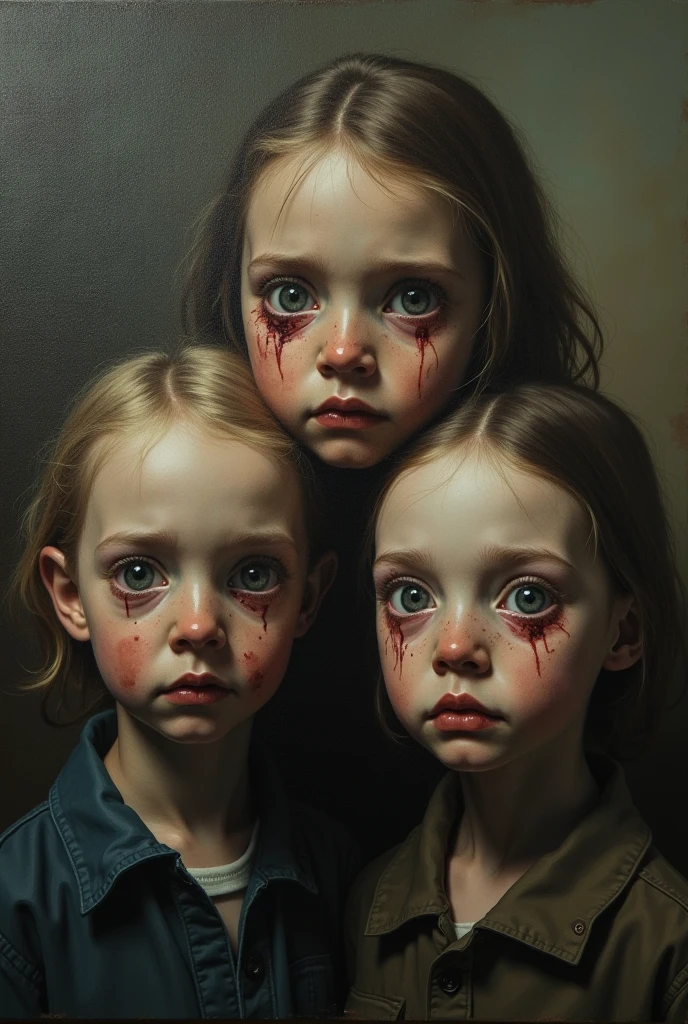 girl with lamb, crying, eerie, closeup, style of sally mann, in color, underwater, bruised