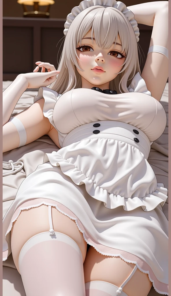 Master masterpiece, bset quality, The ultra -The high-definition, infp young woman、1 persons, Exposed cleavage, Soft breasts, Sperm taken, Shame, blushed,Masturbation behavior, Misaligned bra, Full Body Sweat, Wet underwear,Masturbation,Flowing sperm、Sperm in the chest、Overflowing sperm, Disheveled clothes、Torn clothes、White bra、White underwear、shed tears、Frightened、Luxurious living room、maid、Stockings、Long blonde hair、Blue Eye、Open legs、Open knees、averted eyes、Dressing、maid clothes、