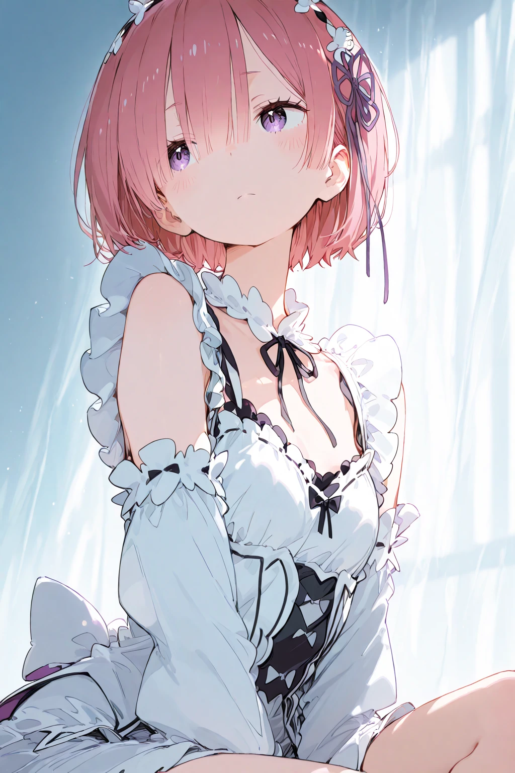 Wet、ガラス張りのbath、Bikini、比基尼,bath、Red Hair、Pale red eyes、short hair, large breasts、Blushing、Embarrassed expression、show off nipples under white shirt、Blushing、Glamorous expression、Red Hair、Pale red eyes、short hair、ガラス張りのbath、８K,Masterpiece、、Blushing、、Showing panties、Pull up your skirt、Blushing、ガラス張りのbath