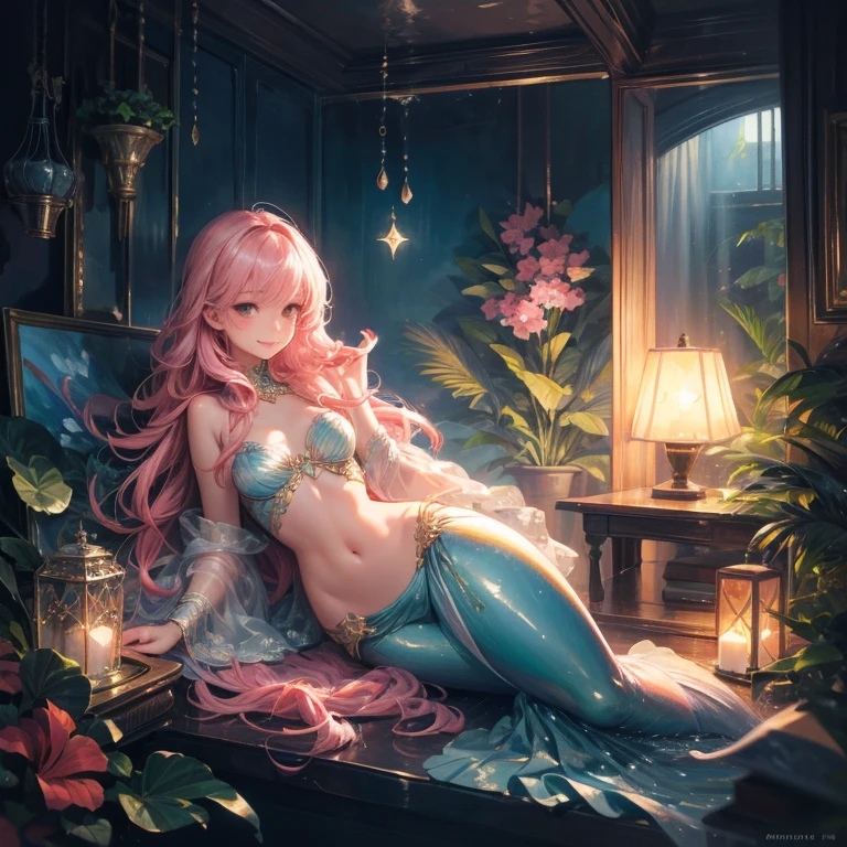 A glass ornament on a wizard's table, Jessica Rabbit enjoying a soapy bubble bath (thick soapy bubble foam conceals NSFW content) within the ornament. Sultry, curvaceous, teasing gaze, silky red hair cascading over her shoulders, luscious red lips, vibrant green eyes, enchanted with a mischievous sparkle. Wizard's table carved with intricate symbols and runes, emanating an air of mystique. Soft candlelight flickering, casting gentle shadows on the scene. Ornament delicately crafted with sparkling glass, reflecting the enchanting bath. Soapy bubbles floating in the air, glistening with rainbow colors. Water cascading down Jessica's voluptuous figure, accentuating her sensuality. The table surrounded by ancient books filled with magical knowledge. A wand rests next to the ornament, pulsating with dormant power. In the background, a hint of wizardry with floating magical artifacts and ethereal wisps. The color palette dominated by rich reds and vibrant greens, evoking passion and enchantment. The lighting creates a seductive ambiance, accentuating the allure of Jessica's bath within the glass ornament. This prompt ensures the best quality, with ultra-detailed features that capture the realistic and photorealistic essence of the scene.
