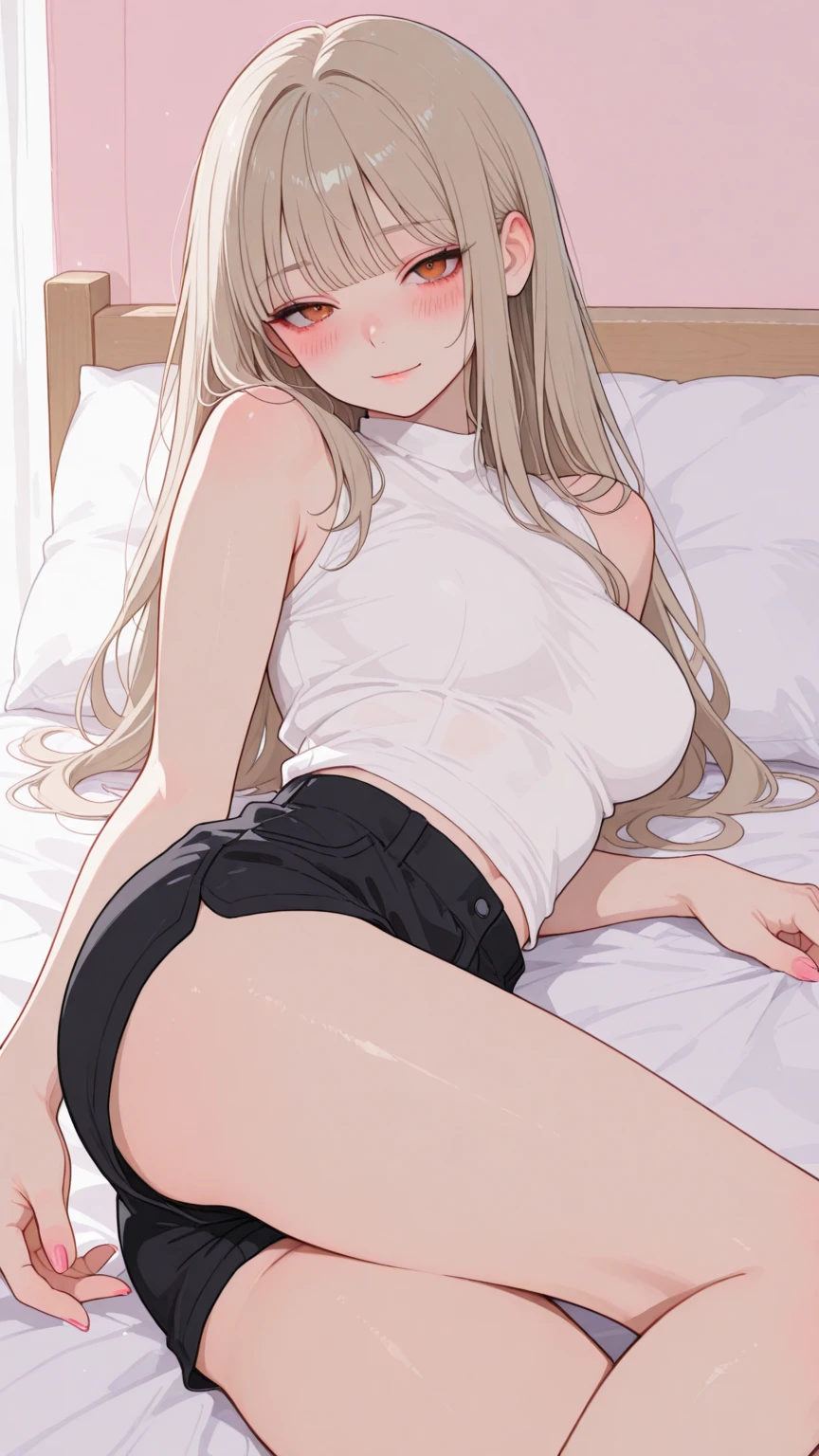 masterpiece、, best_quality, 1人, solo、、small breasts、Overflowing sperm、open legs、open crotch、Open knees、blush、bed room、covered in sperm、Sweaty、naked、sexual excitement、perverted, covered in cum, cum on body, sperm on body, mouth open, very lewd, pervert girl, tongue out, drooling, cum on face, sperm on face, long blonde hair, green eyes