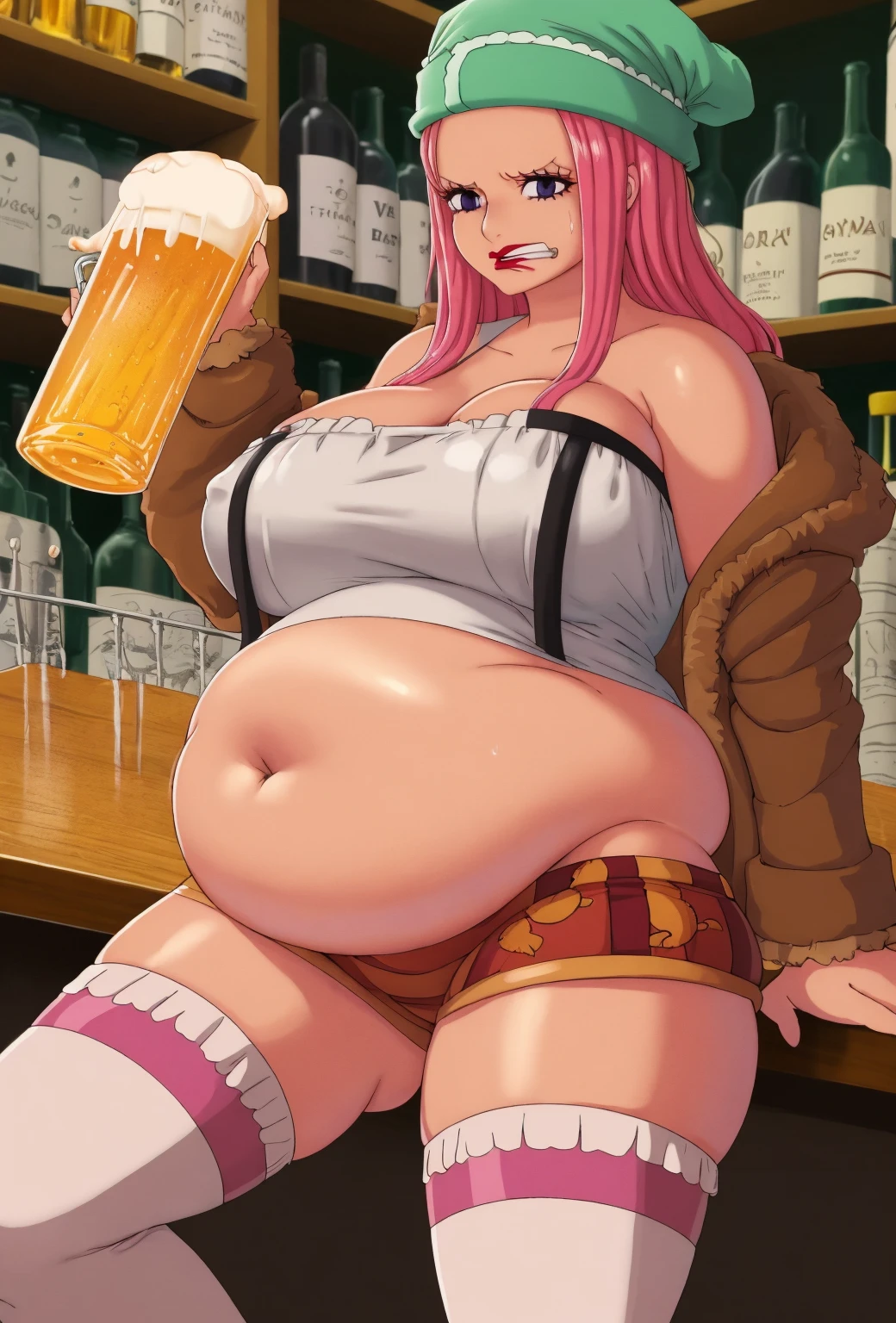 Score_9, score_8_up, score_7_up, score_6_up, score_5_up, score_4_up, source_anime, 1girl, cute elf girl, dirty clothing, tanned skin, earrings, young female, sagging gigantic huge biggest breasts, wide hips, thick thighs, huge areolae, areola slip, dark nipple, dark areolae, side view, pov, detailed eyes, smiling, bukkake, head tilt, hairy, showing armpit, hairy armpit hair, sperm on back, cum shot from behind, sperm, Japanese, hentai, hand behind the head, shot from behind, penis, walking, sweating, heart mark words, greeting, dirty atmosphere, in village, market, crowded, asshole, ass, bukkake, smelly, dirty atmosphere, blonde, pooping shit, poop