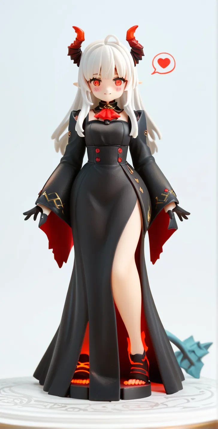 Elegant and mature Cynthia from Pokemon, long grey hair, beautiful green eyes, closed mouth, elegant pose, smile, full body, dressed in her iconic black and white dress, looking forward, battle scene background, white and black theme, mature expression, the elegant costume of Cynthia, with her iconic hat.