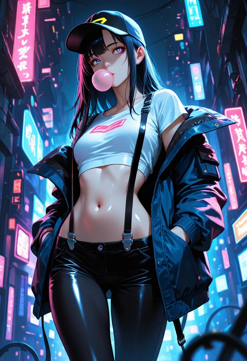 a digital painting of supergirl merging with venom, long hair, cyberpunk art by Josan Gonzalez, winner of the behance contest, afrofuturism, synthwave, neon, shiny neon, thick thighs, thin waist, sensual, nsfw, little clothing, ?????? art, anime, torn battle clothes, extremely sexualized, sweaty body, NSFW, big breasts, big ass, HD, 8k, High quality, details, perfect body,  Highlight the body, detail on the perfect face, detail in the background