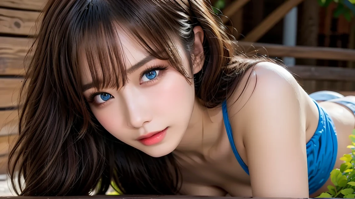 ((masterpiece、top-quality、ultra-definition、hight resolution))、独奏、a beauty girl、radiant eyes、perfect eyes、blue eyess、Silver Theme、lowrise、full bodyesbian