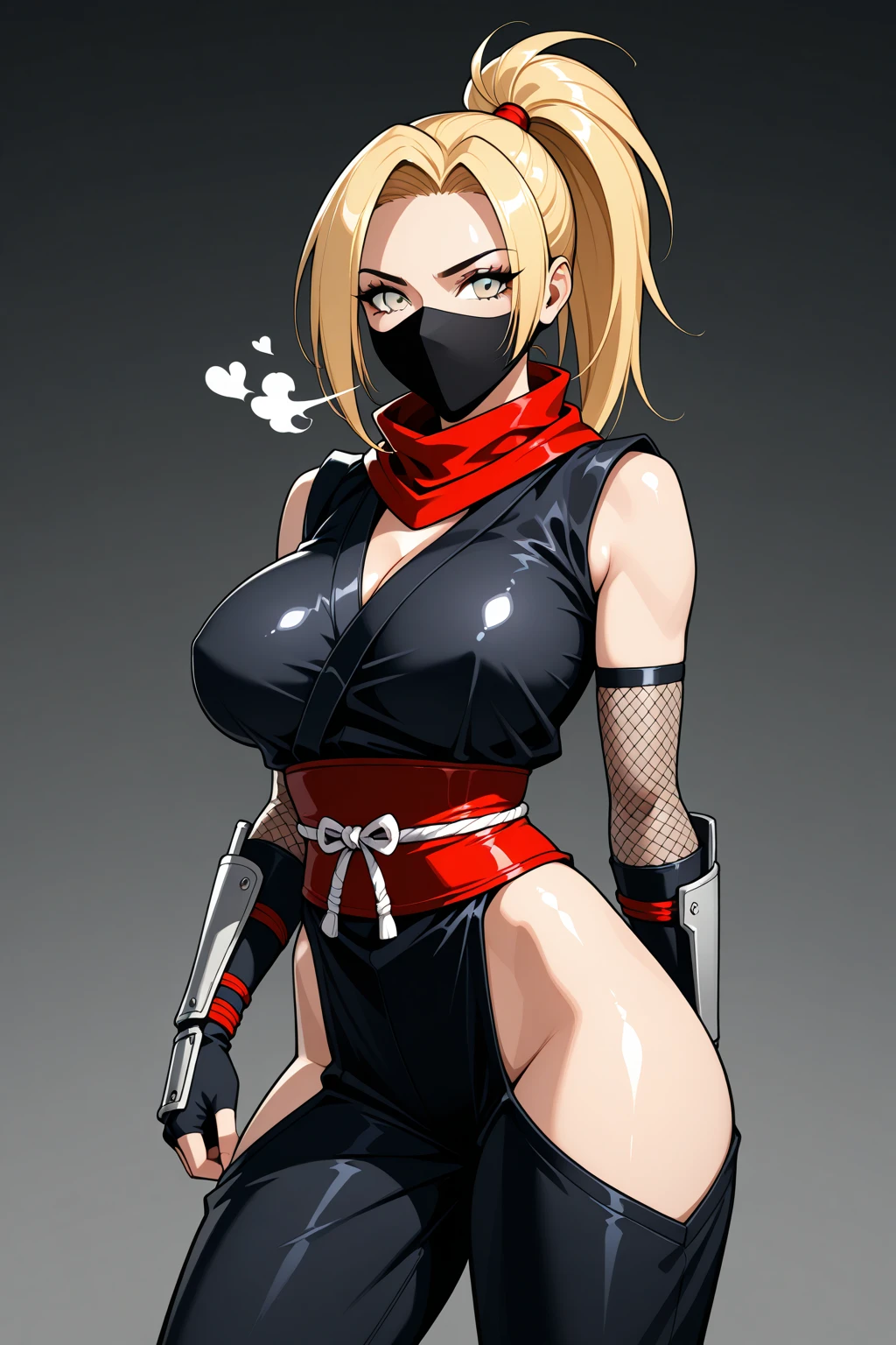 Anime girl in red gloves and black bodysuit, Cute sexy ass, body and soul! Asuka Suit, Biomechanical OPPAI, Enchanting anime girl, BoobsCyberpunk, Asuka Suit under clothes!, I also make fan art, Cammy, Female Action Anime Girl, chic, fighting game character, Kashert Kenz, Android Heroine
