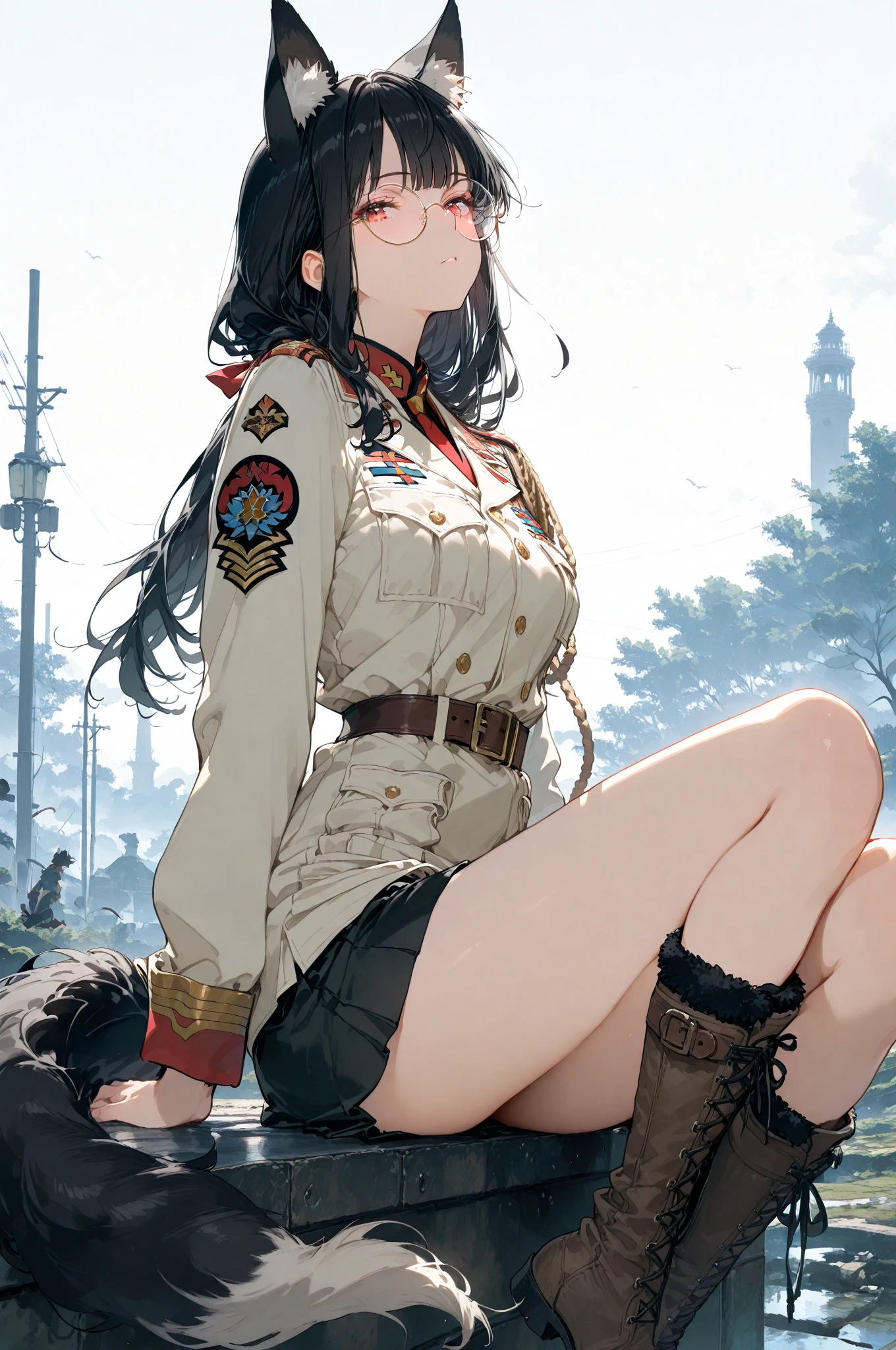 (masterpiece:1.2, highest quality), (Realistic, photoRealistic:1.4), Beautiful illustrations,
View your viewers, whole body, Front view:0.6,
1 girl, Japanese, (Random Hair:1.5), Hair fluttering,, bangs, Hair between the eyes, Large Breasts:0.10,
Beautiful Hair, Beautiful Face, Beautiful details, Beautiful clavicle, Beautiful body, Beautiful breasts, Beautiful thighs, Beautiful feet, Beautiful fingers,((Random landscape)),
((uniform)), ((uniform)),((Baby Face)),Forehead Baring