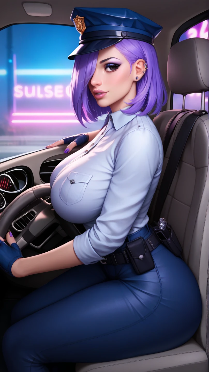 araffes woman in a white bra and a man in a suit, with a large breasts, oppai cyberpunk, with large breasts, sfw huge breasts, sexy girl, (sfw) safe for work, breasts covered and sfw, cleavage, big breasts, thicc, intriguing outfit, alena aenami and android jones, big breasts!, oppai