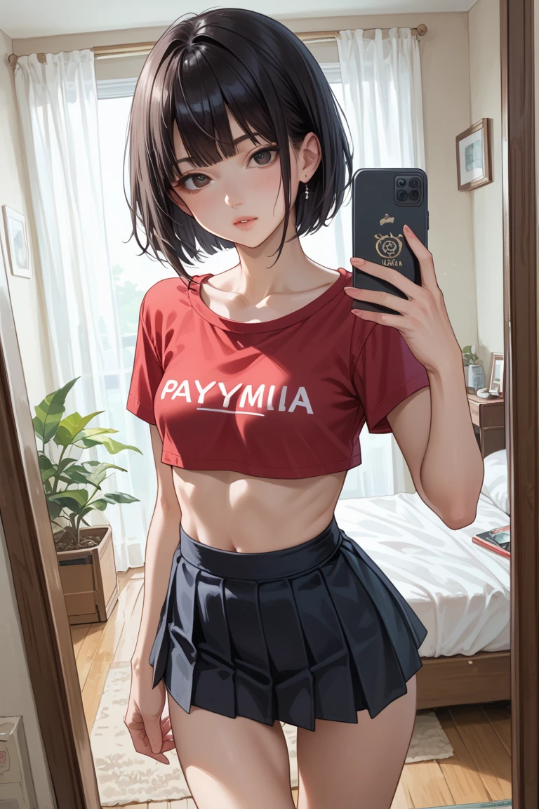 X-rated，Under the legend，Chara，teenage girl，Red-eyed，Smile，Sexy，green，Chest leak，short crop top，hot pant，Stalling&#39;s gull body standing painting，posture，with short brown haice turned red，Underwear model，lust，Hand repair，detail， clothing，HD，no underwares， television show，Upturned buttocks，stick out your tongue，Playful，love heart，Buttocks close up，sweat，back view，big ass，Queen，leather whip