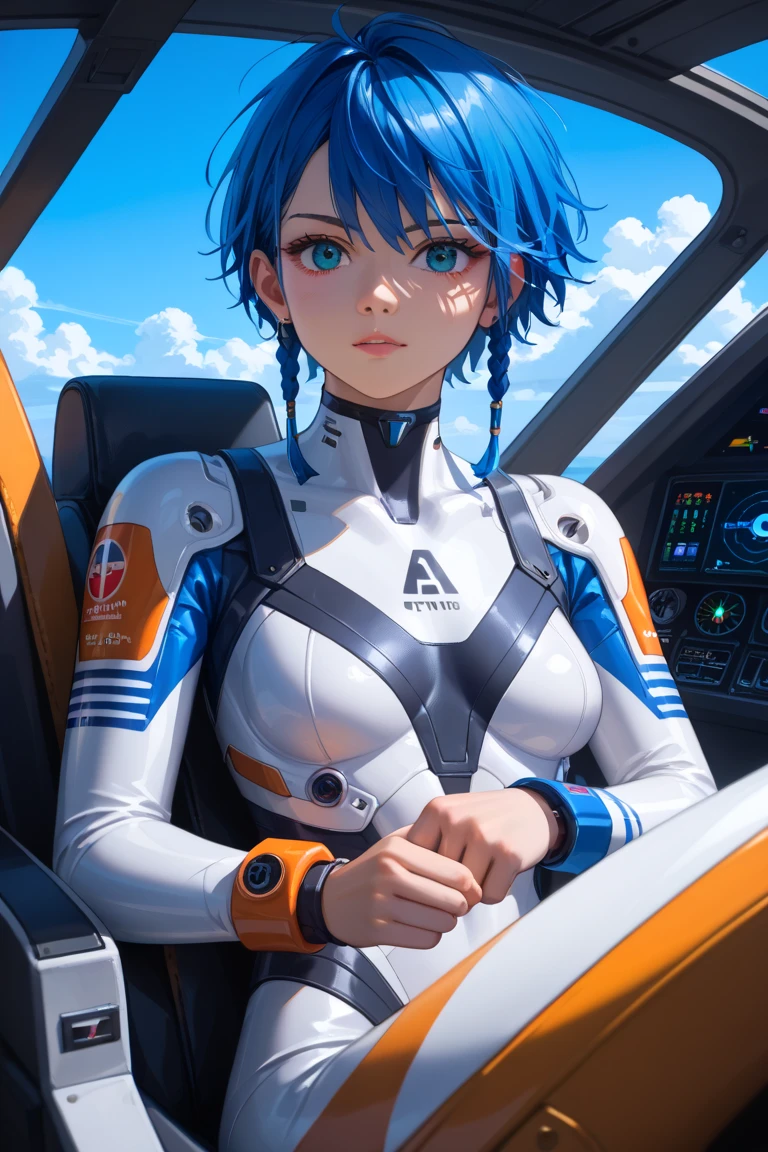 animetoreal,soft light, masterpiece, best quality,high quality,delicate face, realistic,photorealistic,1girl,
Ayanami Rei,white bodysuit,red eyes,pilot suit,short hair,blue hair,bangs,interface headset,turtleneck,hair between eyes