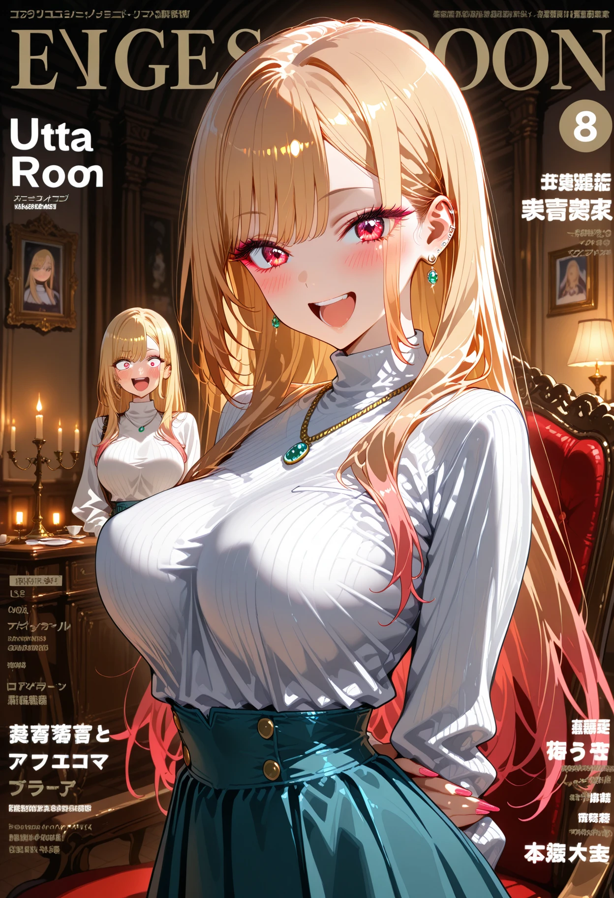 (Magazine Cover:1.8)、((From below:1.2))、Stand and spread your legs、 One cute girl, highest quality、超High resolution、High resolution、Highly detailed CG、8K Unit Wallpaper、20-year-old、Beautiful fine details,Platinum Blonde Hair、Having sex、(((Ultra-shiny wine red underwear)))、((( Cleavage ,)))、(Shiny body,:1.5)、 Embarrassed、Shy、(Partially visible vulva:1.3),(Dripping love juice:0.8),Yuki mandarin orange,(comics:1.8),(cover:1.9),Sexy pose,Bold Pose ((Panty shot))、(Crotch close-up)、((Raise the skirt yourself)),((Very large breasts))、Written boundary depth, (From belowの眺め:1.2),((Panty shot))、((Camel Toe))、((From below:1.1))、((Spread your legs:1.3))、((Huge breasts:1.2))、((Big Hips:1.3))、((Spread your legs:1.3)),(((Squat:1.1)))、(((Spread your legs)))、((Thick pubic hair:1.1))