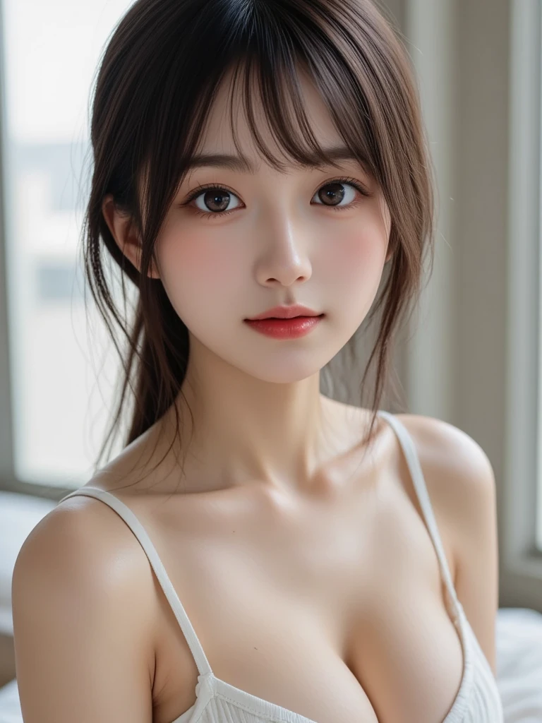 masturbating,nude, naked, (photo realistic:1.4), (hyper realistic:1.4), (realistic:1.3), (smoother lighting:1.05), (increase cinematic lighting quality:0.9), 32K, 1girl,20yo girl, realistic lighting, backlighting, light on face, ray trace, (brightening light:1.2), (Increase quality:1.4), (best quality real texture skin:1.4), finely detailed eyes, finely detailed face, finely quality eyes, (tired and sleepy and satisfied:0.0), face closeup, t-shirts, (Increase body line mood:1.1), (Increase skin texture beauty:1.1), photo of slim girl model, anime girl in real life, attractive anime girl, gorgeous young korean woman, ulzzang, seductive anime girl, korean girl, photo of slim girl, realistic young gravure idol, perfect android girl, ig model | artgerm, beautiful girl model, anime girl