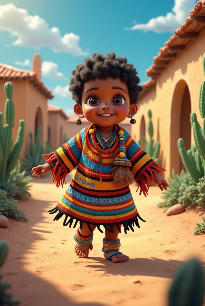 Little cute adorable (((full body))) Bolivian indigenous Inca (((boy))) with big fluffy eyes, 8K, OCTANE RENDER --auto --s2