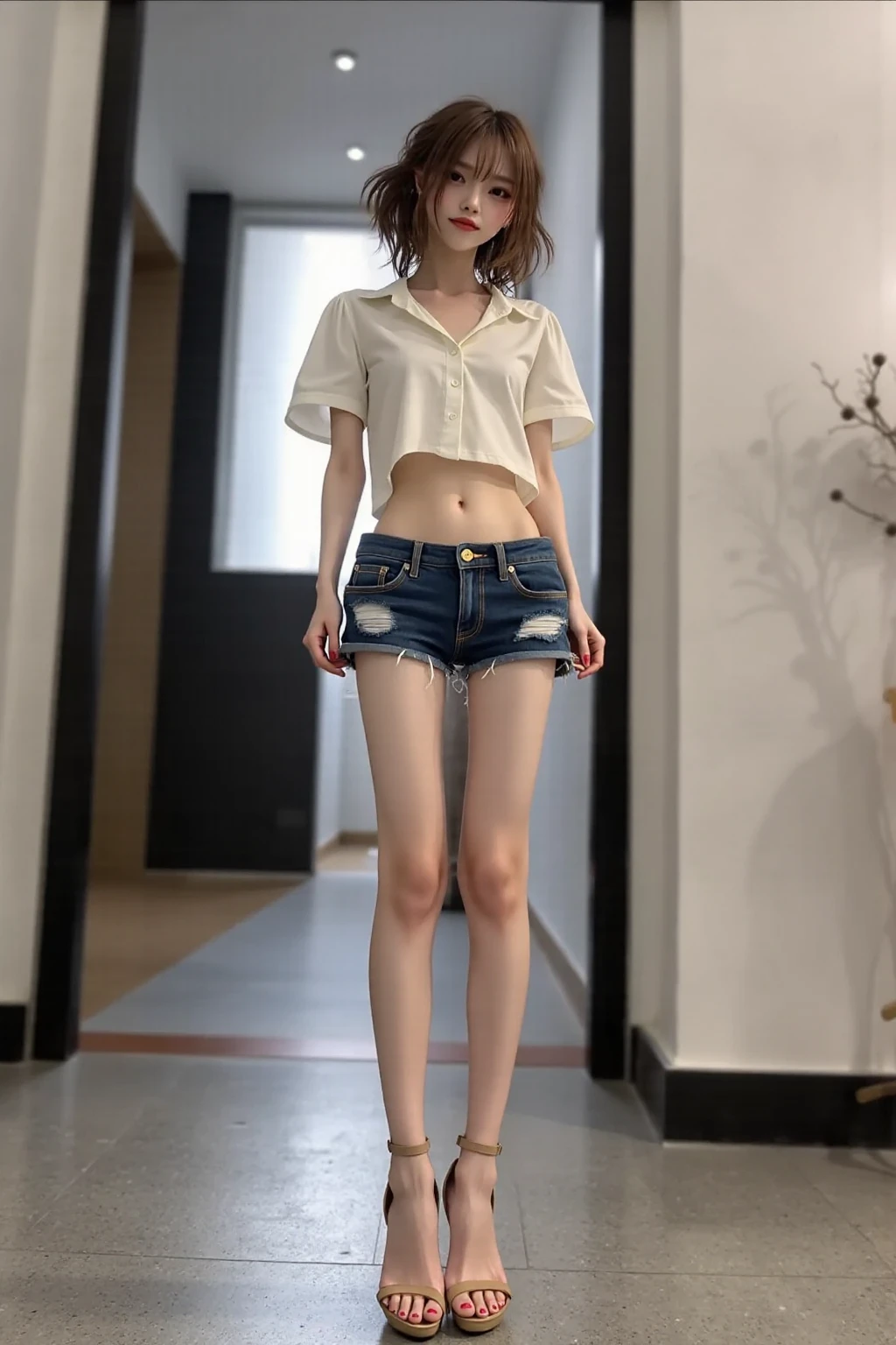 A pixelated avatar of a woman in a white shirt, 1 8 yes, photo of slim girl, 25 age old, 2 4 year old female model, (38yr), 1285445247], 2263539546], 18yr old, 20 years, 20yr old