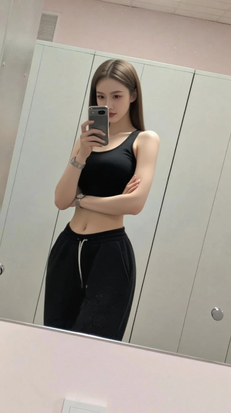 （8k，RAW photos，HighestQuali，tmasterpiece：1.7）。（realisticlying，realisticlying：1.9）。1个Giant Breast Girl。Japanese。woman。Cityview of Tokyo。natta。profesional lighting。photon maping。Radio City。Big tits。 Perspective T-Beam，Sheer pants，pantyless，The tip sticks out。areola is protruding。The shape of the pubic region is clearly visible。a lot of lashes。Pure black eyeshadow。Pitch-black lips。Pitch black high heels。。The lower abdomen bristles。slenderness。The crotch is open。Mine is huge，It's about to spill out of the bra。Very much pubic hair。The are very prominent。