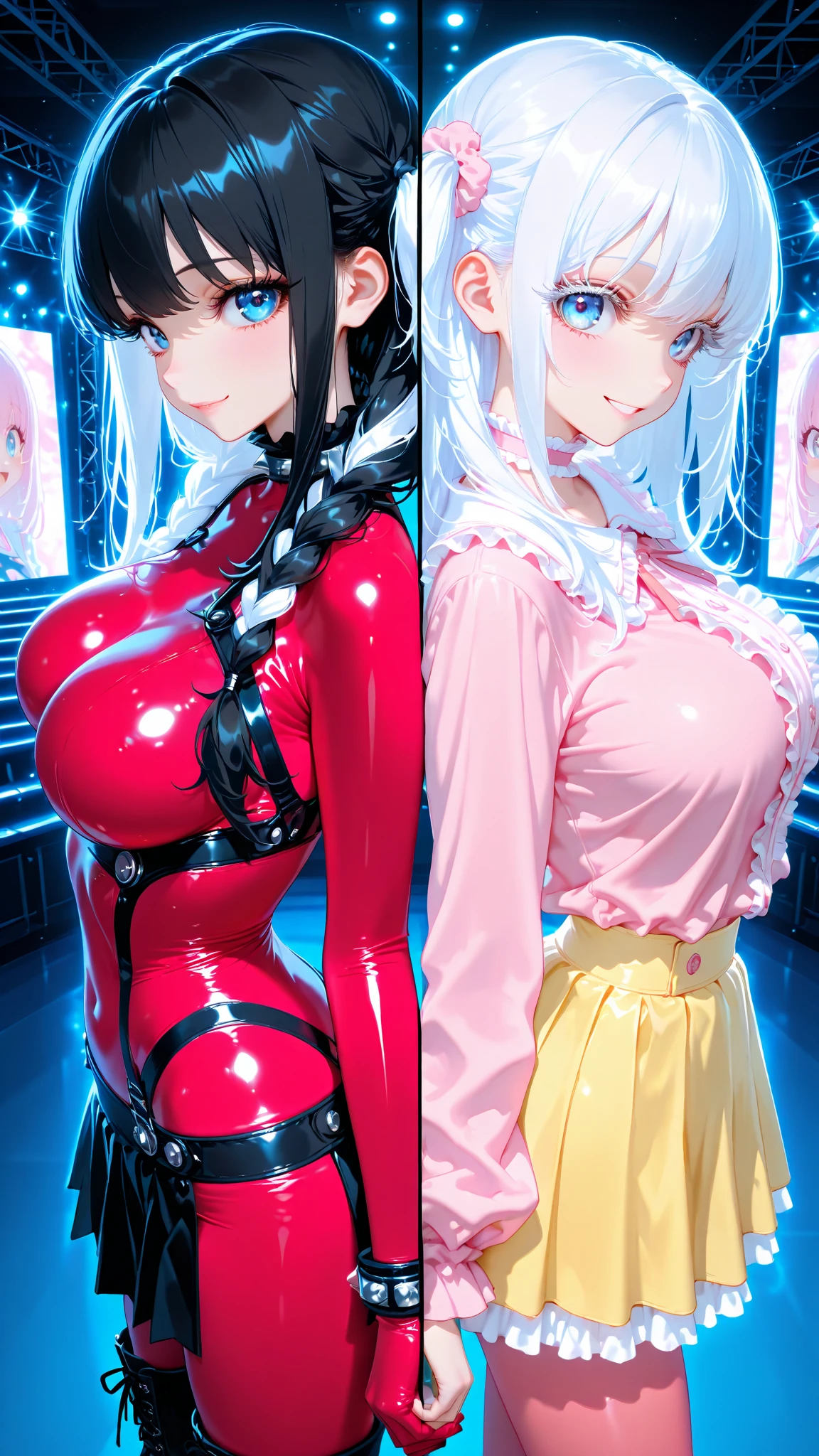 braided ponytail, aqua eyes, seductive smile, anime, cinematic lighting, depth of field, character chart, UHD, retina, highres --auto