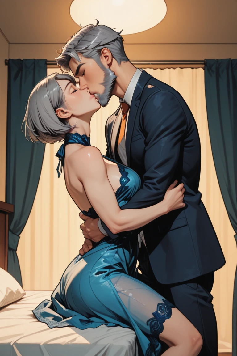 ,a father(he had been brainwashing by his secondson , crossdressing , bride of his secondson, wear sexy lingerie,has first night sex with his secondson ,)