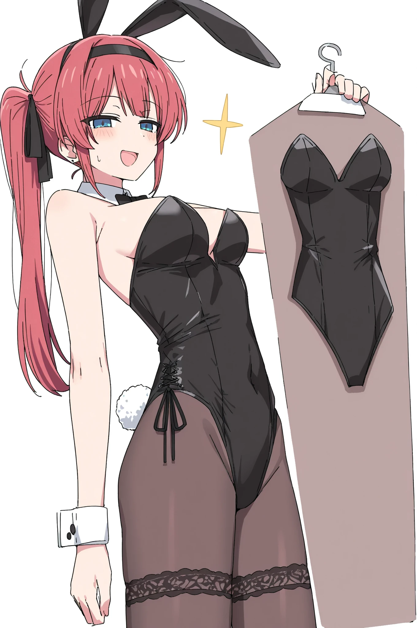 (masterpiece, best quality:1.2), 1girl, looking at viewer, waving, long hair, ((coat on school swimsuit, elbow gloves))