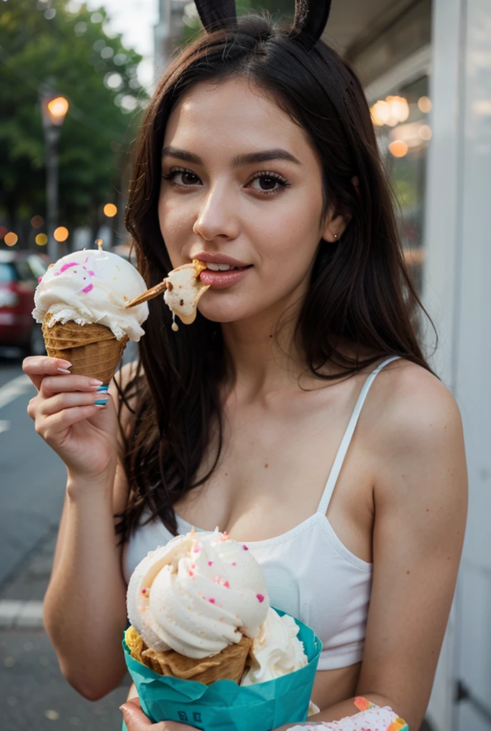 Sunday from fnf eating an ice cream
