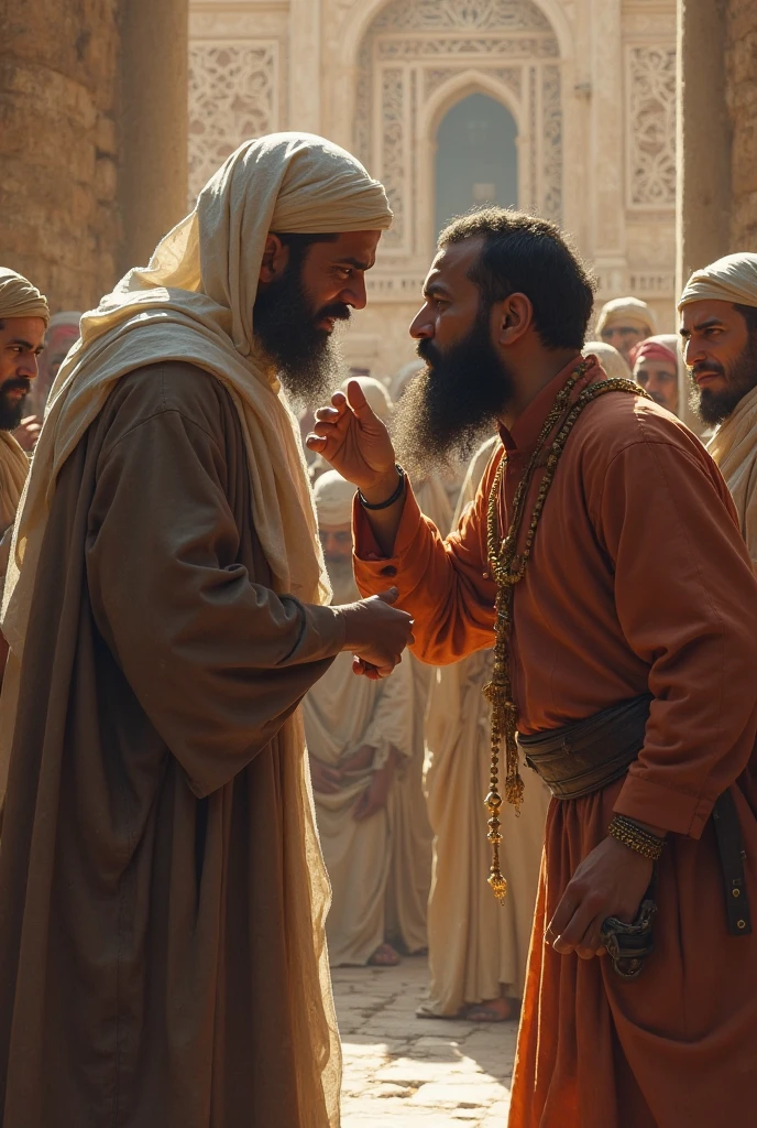 Character from the Bible Jacob in conflict with Laban in the city of Haran at his uncle's house