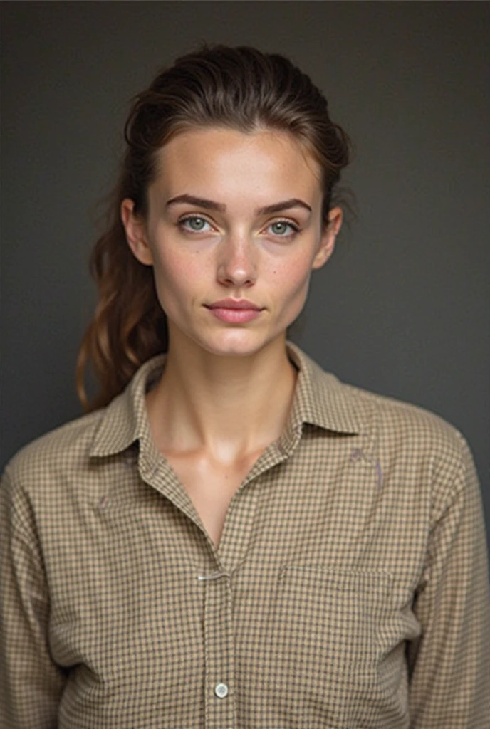 RAW portrait photo of beautiful young sks woman, Overalls, natural lighting, by Gregory Crewdson, detailed face, UHD, absurdres, epic scene composition, 
cinematic look, Fujifilm XT3, dslr, high quality, film grain 
 <lora:locon_rooneymara_v1_from_v1_64_32:1>