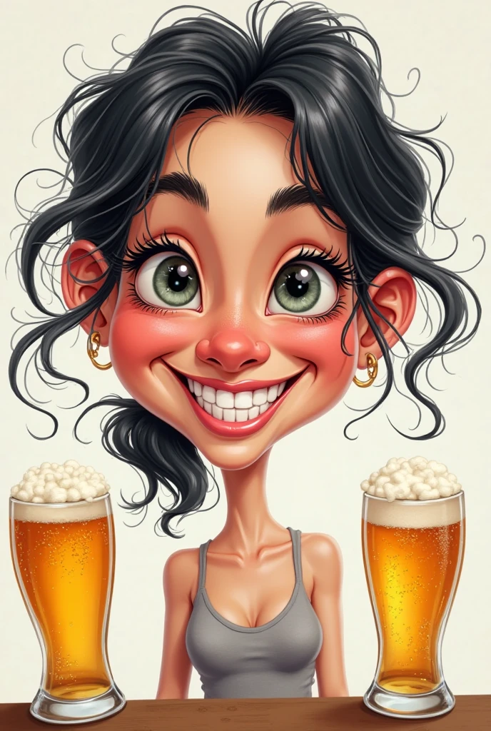 very sexy girl, long straight brown hair, colorful earrings, big square glasses, naked, in the kitchen, small breasts, adorable, smiles, looking down on, cum_in_mouth, cum_on_tongue, facial, bukkake, oil painting, chiaroscuro , sensual and dramatic lighting, melancholic, photorealistic atmosphere, full of semen, Bill Sienkiewicz inspired art