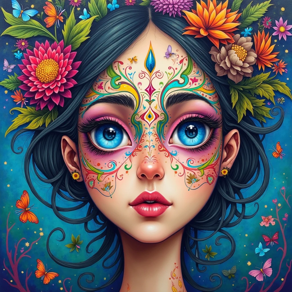 (Masterpiece: 1.2, high quality), (pixels: 1.4), (Song dynasty strokes: 1.4) (wide-angle lens, panorama: 1.2), (panoramic lens: 0.95), (panoramic lens, macro lens: 1.25), dynamic angle, perspective, high point, masterpiece, best quality, 8k, crazy detail, intricate details, super detail, super high quality, early spring willow leaves, often with rain and hatred clouds, extremely beautiful vampire, sideways, face like peach blossom March, implied amorous moon.  The slender waist is curled, the restrained swallow lazy warbler is lazy, the sandalwood mouth is light, and the butterfly chaos that tempts the bees crazy.  Enchanting jade words, beautiful jade fragrance, tense shots (the sky glows red, visual impact, giving the poster a dynamic and visually striking appearance: 1.2), close-up, (analog lens, macro lens: 1.25), colorful colored transparent smooth stones: 1.5, ultra-realistic and complex, body makeover, glowing tattoos, surreal tattoos, highly realistic and complex, tattoo art, detailed neon tattoos