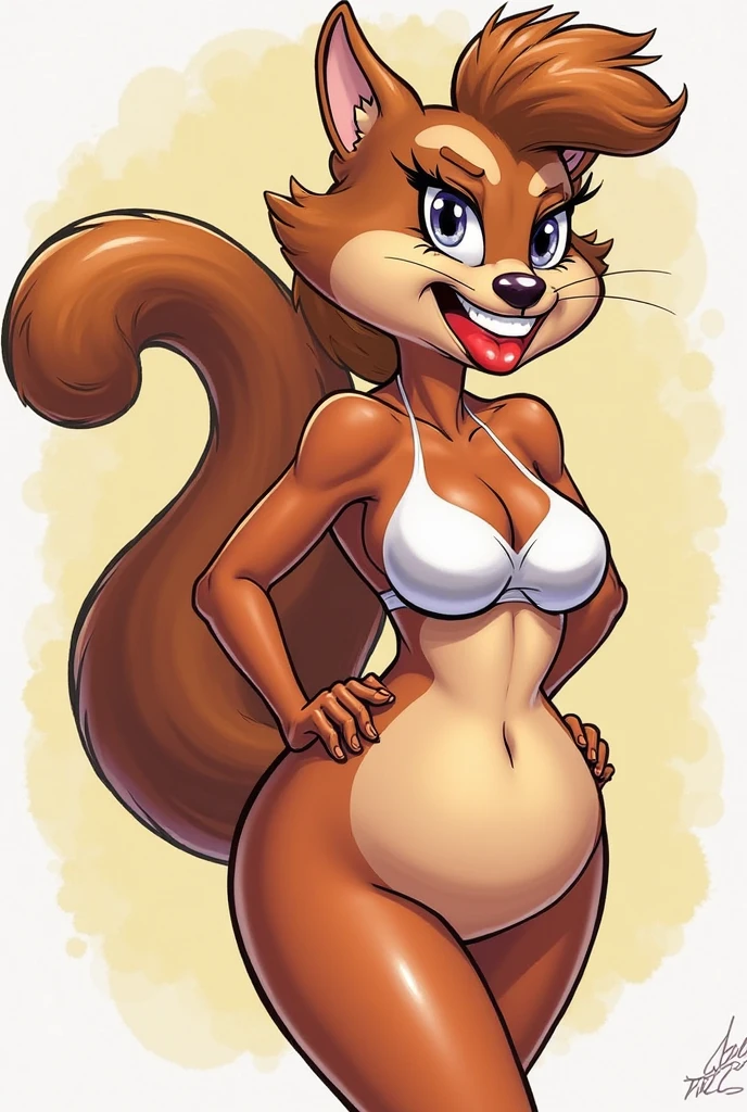 Squirrel stripper bikini