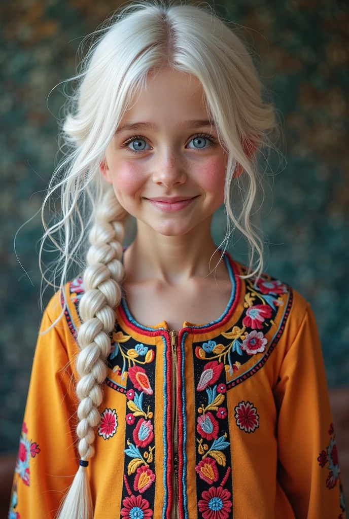 girls blonde children WITH STRAIGHT HAIR AND BRAIDS, PEROIL BLUE BACKGROUND, ICE LOTS OF ICE.