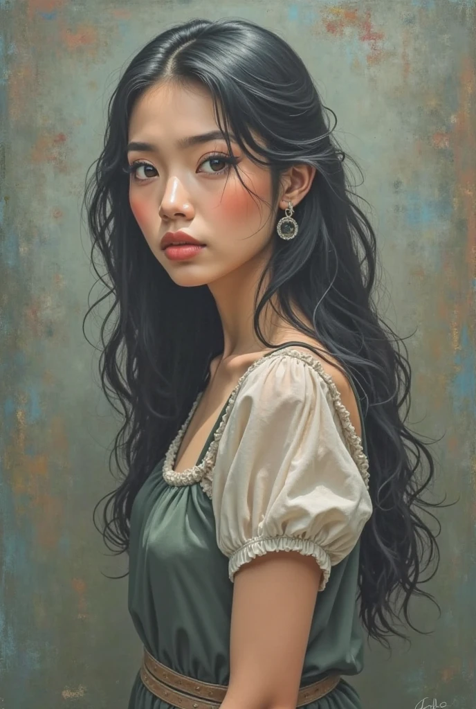 ((One 24-year-old woman)、(Black transparent dress)、((Soft crimson lips)、(Straight black hair - long, flowing hair)、((Stylization; Clear lines、Clear strokes、high qualityの線画、shadow))_((Simple color palette)、(Color fill、Richness of color、saturation、Harmony、balance)、(pastel colour、Solid color)、(Classical - Surrealist))、(Simple and minimal accessories)、(Gold necklaces and thin rings)、(Simple Bracelet、unusual design、Simple silhouette)、(NSFW))_((background)、(Abstract Minimalism)、(Stunning Abstract Flowers - Cubism)、(Yuri、Very unusual、Long Stem - Large Stem))_ ((masterpiece、最high quality)、(Clear frame、Soft Shadows、Contrasting Light)、(Warm color range、Golden light、冷たい側面照明とのContrasting Light、Representation of volume and shape))_ ((Stylizationされたデジタル絵画)、(Soft and clear shape、Wide strokes、Attention to detail)、(Clear, elegant lines、Color fill))_((high quality、4K | Ultra HD | Full HD、Cinematic Rendering))。