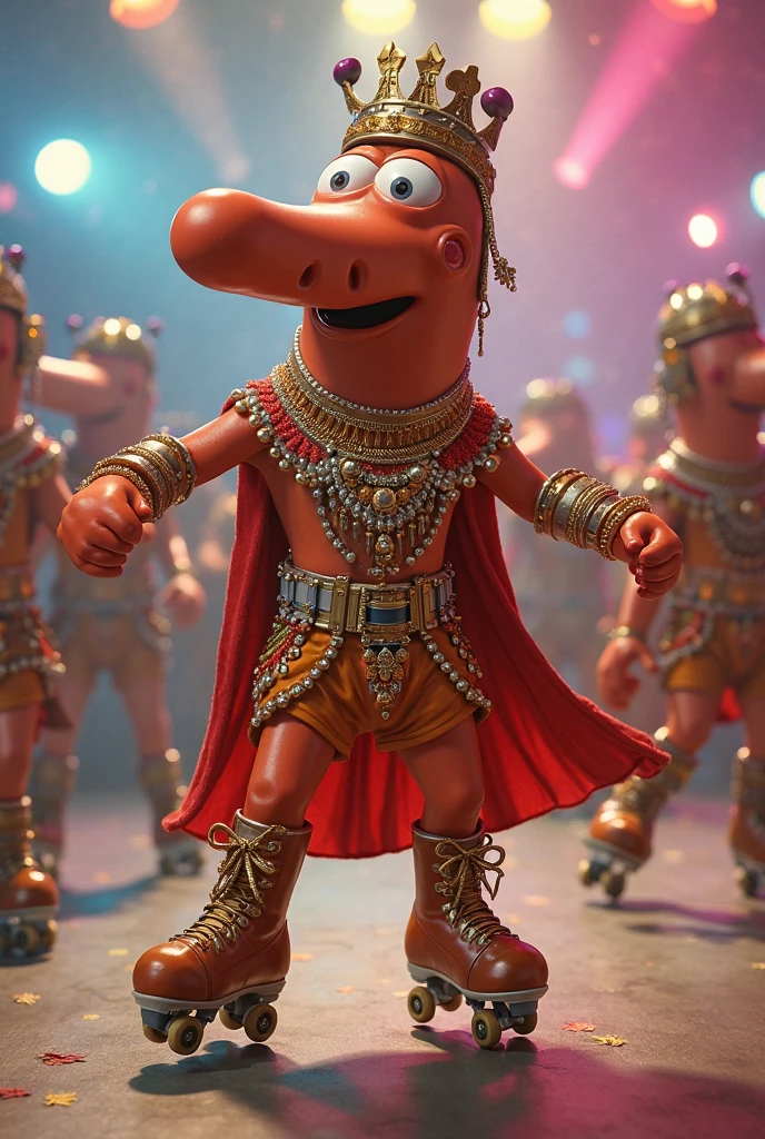 Ronald mcdonald as a dwarf barbarian