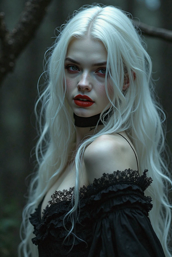 dark queen flawles face,white long hair,beautiful,masterpiece