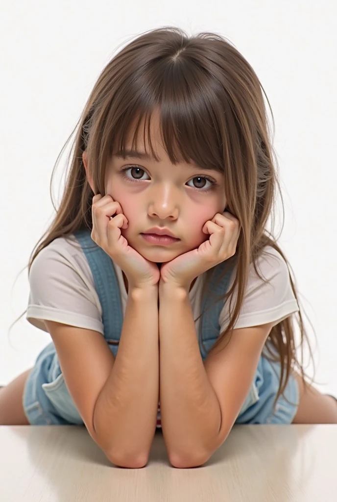 Little girl, barefoot