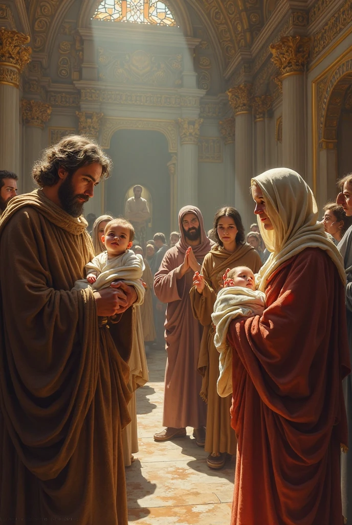 Presentation of Jesus in the Temple with Anna Maria Jose and Simeon