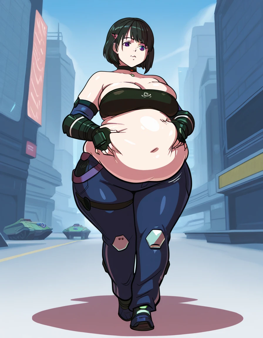 (cyberpunk girl, robotic), 1girl,  random sexy pose, Take a look at us, huge breasts, see through, spreading legs, knee on the ground, looking up at the viewer
