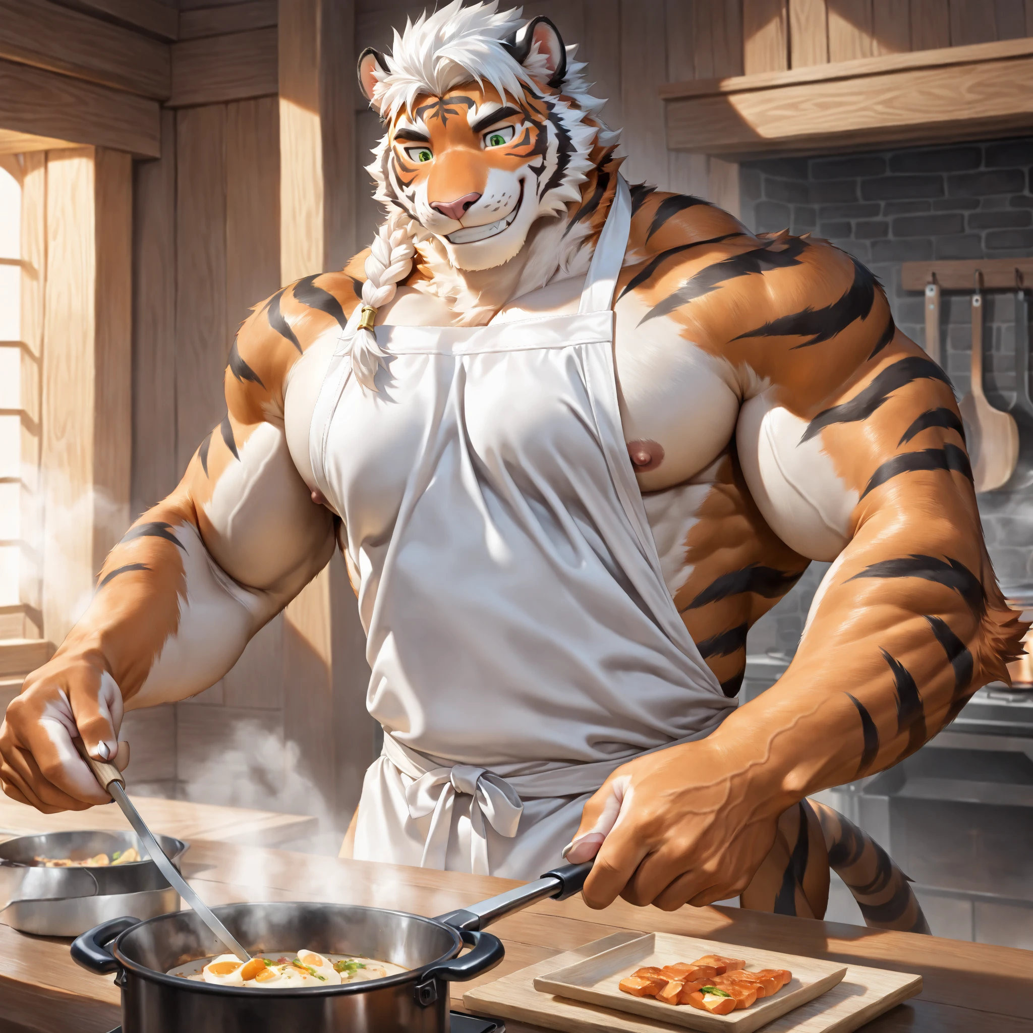 high resolution high quality wonderful Big Giant Muscles that swell Uplifting Big muscles Thick arms Thick legs Tattoo on upper body loincloth Eye power Sharp Eyes reality