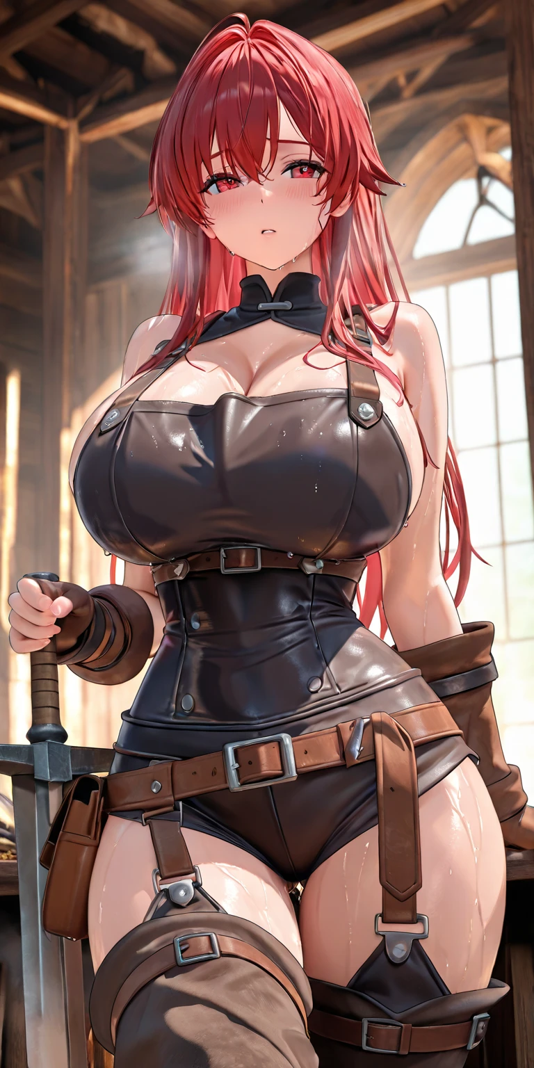 sagging breasts,mature female,huge breasts, gigantic breasts,solo,grin,gyaru,((nagatiti)),eyeshadow,lip,Shiny eyelashes,blonde hair,pink hair, ((Gradation hair)),piercing, detailed decorations, ω,half eye,smile, High heel boots,embroidered, sweater dresses, ribbons, off-shoulder, necklaces, bare necks, bare foreheads, long hair, curly hair,from diagonal, dynamic angle, pov,((from below)),sitting on the brick stairs,(((sole focus))),spread legs,knees up,sunglasses,thin Pubic hair,blue panties,