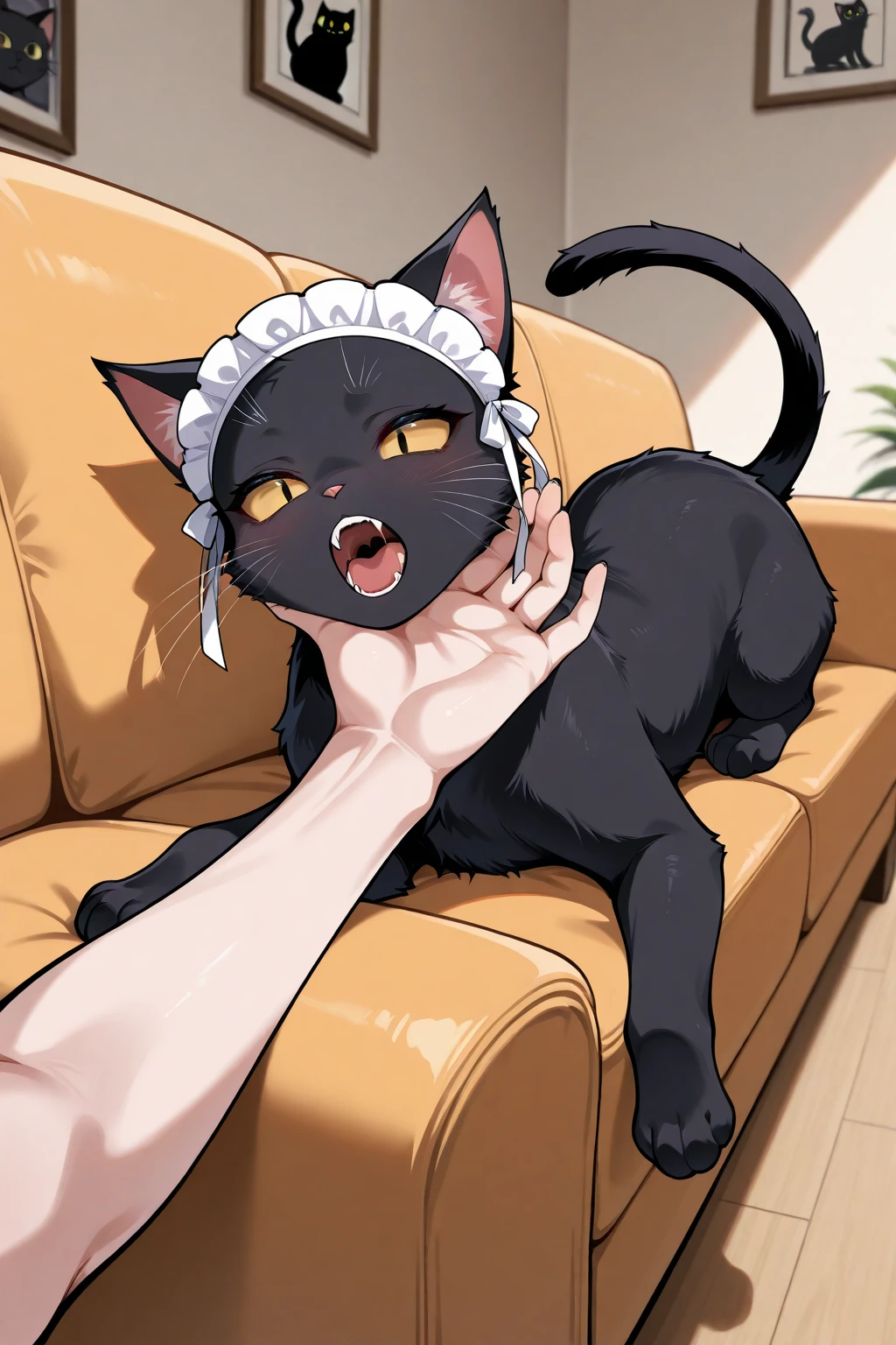 A large amount of semen is splashed on the face, (licking penis, bukkake, cum  to face :1.1), girl, tongue out, lying on stomach, absurdly silver ponytail hair blunt bangs, closed eyes, cat ears, cat tail, chestnut mouth, small breast, maid uniform, bed room, blush, heavy breathing, drooling, close-up face,masterpiece, best quality, ultra-detailed hyper-realistic, muted light color, vintage retro bleed watercolor gradiation portrait, perfect composition, intricate details, soft focus, light diffusion, high resolution, A large amount of semen is splashed on the face, (licking penis, bukkake, cum  to face :1.1), girl, tongue out, lying on stomach, absurdly long black hair blunt bangs, closed eyes, cat ears, cat tail, chestnut mouth, large breast, maid uniform, bed room, blush, heavy breathing, drooling, close-up face, masterpiece, best quality, vivid light color, Vector Art, 2D flat, simple shapes, professional graphic, flat color, Sleek design